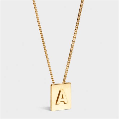 celine necklace replica|celine necklace alphabet.